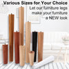4x Oak Wooden Cone Furniture Legs Feet for Sofa Chair Table Stool Cabinet 5Color