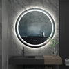 DIY Round Illuminated Bathroom Mirror with Demister Over Bathroom Sink LED Light