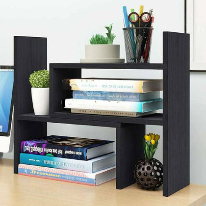 Desktop Adjustable Bookshelf Storage Organizer Display Shelf Rack Table Stand