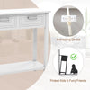 Modern Console Table 2 Drawer w/Shelf Dressing Table Hallway Hall Desk Furniture