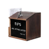 Wood Donation and Ballot Box Suggestion Box- With Lockable- Charity Donation Box