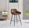 1/2X Bar Stools Velvet Breakfast Chair Kitchen High Counter Stool Pub Restaurant