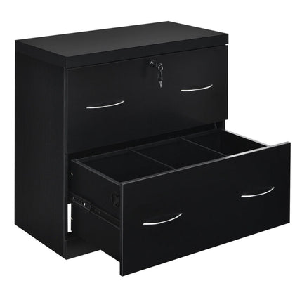 2-Drawer File Cabinet Vertical Freestanding Lockable Storage Cabinet organizer