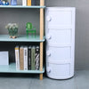 Modern Round Bedside Table Cabinet 4 Chest Of Drawers Storage Bedroom Furniture