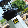 SOLAR POWERED LIGHTHOUSE ROTATING LED GARDEN LIGHT HOUSE DECORATION ORNAMENT