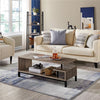 Industrial TV Table Wood TV Stand Console Cabinets with Shelves for Living Room