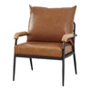 1 Seat 4 Colors Faux Leather Sofa Living Room Armchair Metal Legs Simple Modern