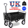 Foldable Garden Cart Pull Wagon Hand Transport Cart Collapsible Trolley NS