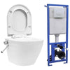 Wall Hung Rimless Toilet with Cistern Ceramic White J3X3