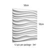 12pcs 50cmx50cm 3D Wall Panels Decorative Wall Ceiling Tiles Cladding Wallpaper