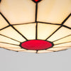 Retro Stained Glass Ceiling Light Shade Tiffany Style Easy Fit Pendant Lampshade