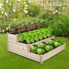 3-Tier Corner Raised Elevated Garden Planter Bed Box Kit Vegetable Flower Outdoo