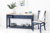 Florence Navy Blue Console Table.Kitchen hallway console table, 3 drawers&shelf