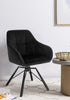 1/2/4/6 Velvet Swivel Dining Chairs Padded Seat Accent home & restaurants