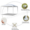 3x3M Gazebo Marquee Strong Waterproof Heavy Duty Garden Patio Party Tent Canopy
