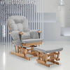 ONPNO Replacement Velvet Cushions 5PCS Set for Glider Rocking Chair and Stool