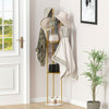 Tall Coat Rack Hat Clothes Stand Hanger Garment Hook Tree Metal Organizer Gold