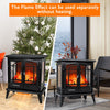 64cm Electric Fireplace Stove Freestanding Electric Stove Heater 1800-2000W