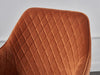 Set of 2/4 Dining Chairs Velvet Padded Seat Metal Legs High Back Chairs Kitchen