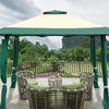 4 x 4m Pop up Outdoor Garden Gazebo Canopy Party Tent Patio Shelt 2-Tier Roof