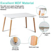 Dining Table and Chairs 4 6 Set Wooden legs Retro dining Room Chair Grey Kitchen