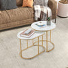 Nesting Coffee Tables Set of 2 Modern Snack End Table Stacking Sofa Side Table