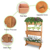 Rustic Vertical Raised Garden Bed 3 Tiered Planter Stand Legs Support Grow Box