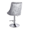 Crushed Velvet Bar Chair Swivel Kitchen Stool Barstool Armchair with Chrome Base