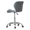 Faux Leather Computer Desk Office Chair Lift Swivel Small Adjustable Chrome Legs