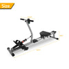 12-Gear Fitness Adjustable Magnetic Rowing Machine Rower w/ LCD Digital Monitor