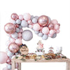 167 Balloon Arch Kit Garland Birthday Wedding Baby Shower Party (Pink/Silver)