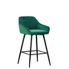 1/2/4X Bar Stools Breakfast Velvet Padded Bar Chairs Seat Kitchen Pub Stool UK