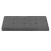 2 Seater Large Folding Storage Ottoman Bench Seat Stool Grey Linen Toy Chest Box