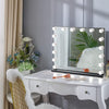 Hollywood Cosmetic Mirror LED Light MakeUp Vanity Shaving Bath Round/Rectangular
