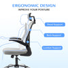Mesh Office Chair with Flip up Arms Adjust Seat Height Swivel Computer Chair NEW