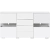 Modern LED Sideboard Display Cabinet with Drawers TV Stand Unit High Gloss QZ