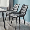 2X Dining Chairs PU Padded Dining Room Kitchen Chair Set Family