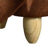 Brown Animal Footstool Ottomans Stool Kid Toy Gift Faux Leather Elephant Lovely