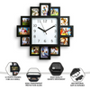Family Love Picture Wall Clock 12 Multi Photo Frame Gift Home Decor Modern Fun