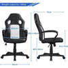 Home Office Desk Chair Gaming Chair High Back Swivel Chair for Work Task White