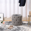 Velvet Footstool Dressing Table Stool Bedroom Makeup Chair Seat Round Footrest