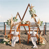 2Pcs Rustic Wooden Wedding Arch Triangle Arbor Backdrop Party Stand 8.2ft 9.8ft