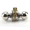 UK Stainless Steel Round Knobs Privacy Passage Entrance Lock Door Entry with Key
