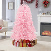 Decorative Pink Artificial Christmas Tree Xmas Full Tree Mall Seasonal Holiday