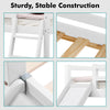 Kids Bunk Beds Pine Wood 3FT Single Bed Frame Cabin Mid Sleeper Slide & Ladder