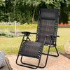 2 Pieces Foldable Zero Gravity Reclining Garden Patio Deck Chair Sun Lounger