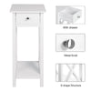 Telephone Table Plant Stand Bedside Hall Lamp MDF Unit Side Drawer Slim Cabinet