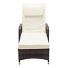 Rattan Sun Lounger Bed Recliner Outdoor Garden Chair