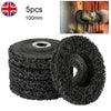 5X Poly Strip Disc Abrasive Wheel Paint Rust Removal Clean For Angle Grinder .