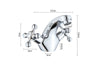 Traditional Victorian Bathroom Chrome Twin Cross Head Basin Sink Mixer Mono Tap